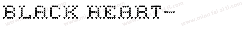 Black Heart字体转换